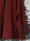 AVIVA JIFEI XUE 25 Autumn/Winter A-line Contrast Color Mac Jacket AJX-FW25-ALCMC-MRBWH-Madder Red